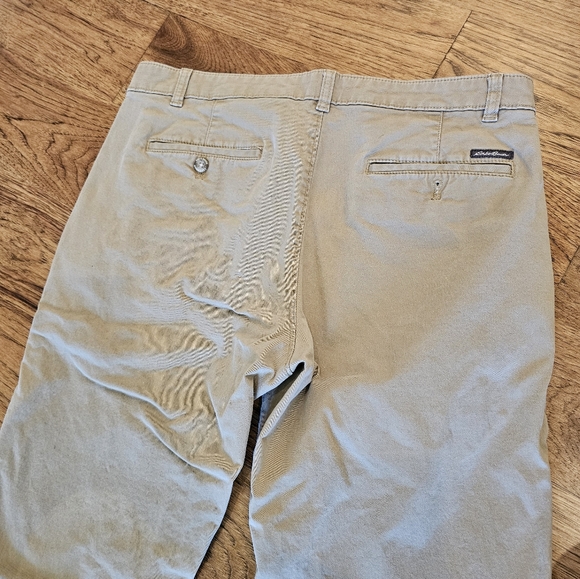 Eddie Bauer Khaki Pants Flat Front Casual - Picture 7 of 7